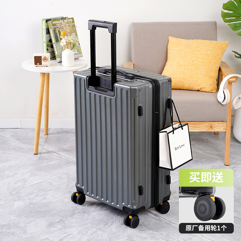 Large Capacity Luggage Case 24inch Suitcase 20inch Boarding Case Aluminum Frame Trolley Case 20inch Multifunctional Storage Case