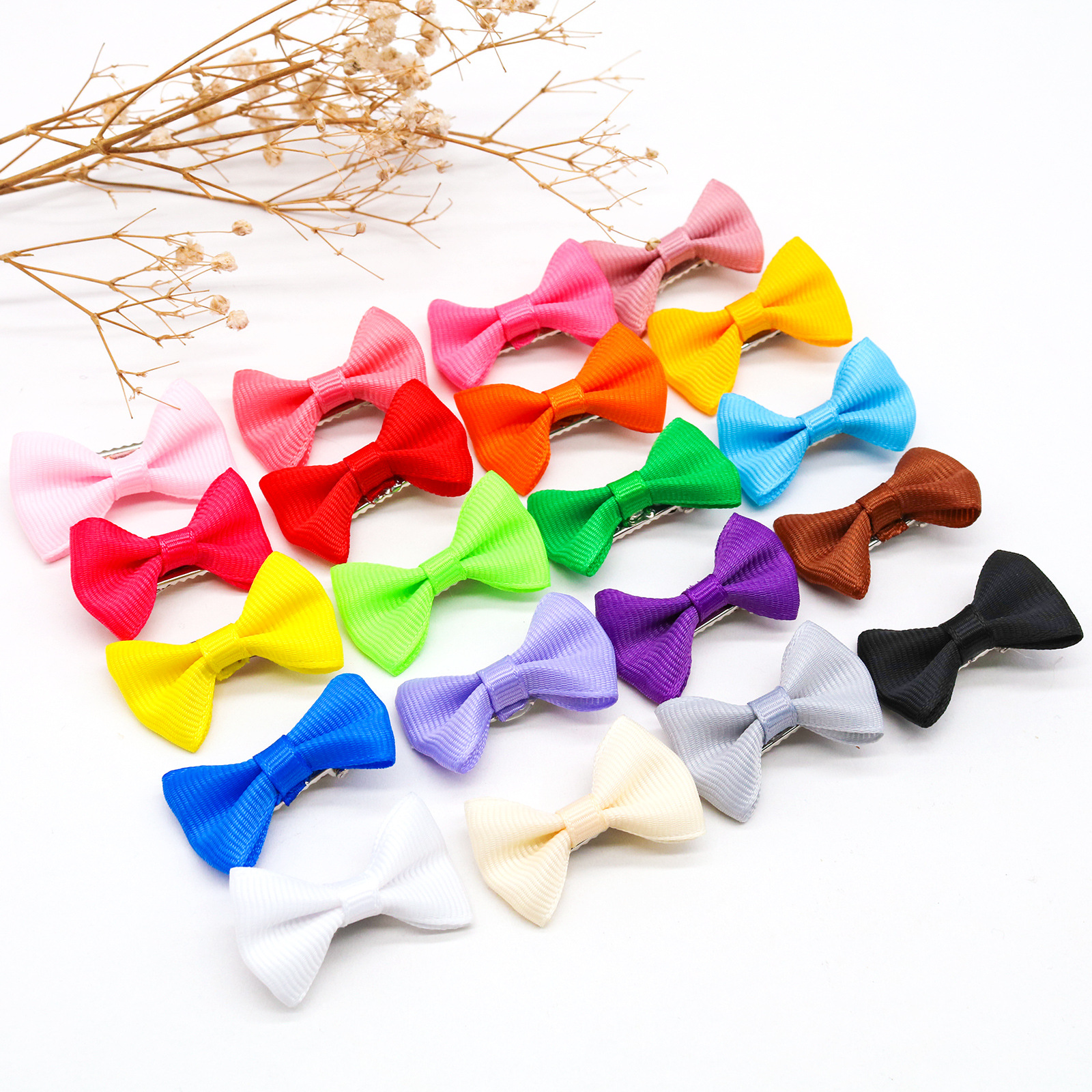 Pet hair clip, solid color bow clip dog cat cute fashion hair clip pet beauty salon headdress