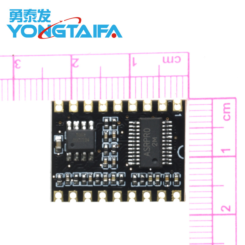 Asr-Pro Voice Intelligent Voice Recognition Control Module Ai Offline Recognition Development Board Custom Word Strip