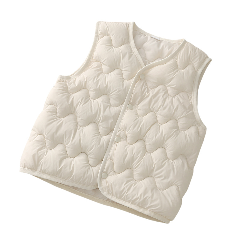 Foreign Trade Autumn and Winter New Children's Vest Small and Medium-sized Children's Fashionable Baby's Cotton-padded Clothes Waistcoat Thin Inner Wearing Outer Waistcoat