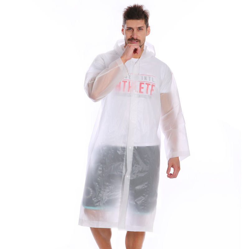 Disposable One-Piece Thickened Raincoat Portable Scenic Spot Poncho Outdoor Emergency Transparent Raincoat Kidsren's Card Raincoat