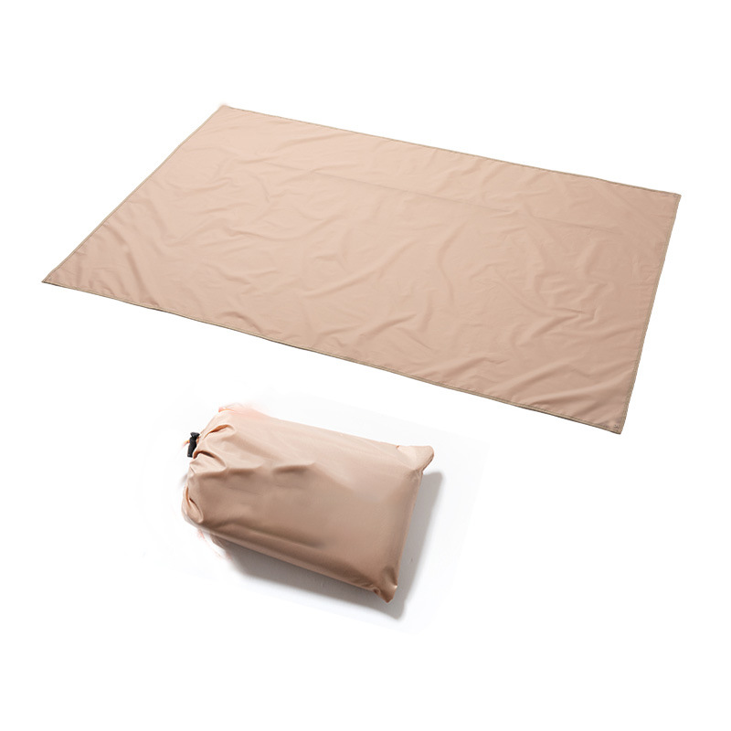 Canopy Tent Outdoor 3-4 People Silver-Coated Vinyl Waterproof Sunscreen Camping Beach Mat Camping Style Cloth All-In-One