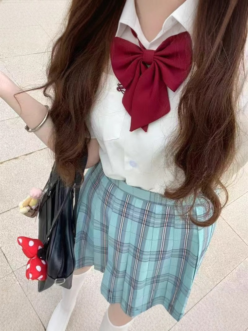 Юбка JK в клетку, стиль прэппи, высокая талия, летняя юбка