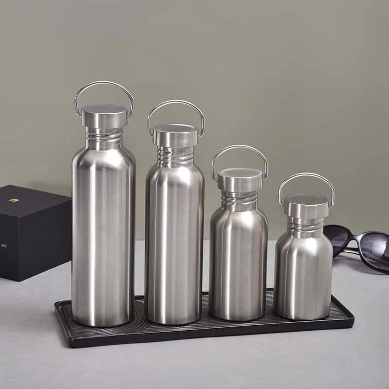 Однослойная американская 304 нержавеющая сталь спортивная бутылка для альпинизма портативная оптовая продажа