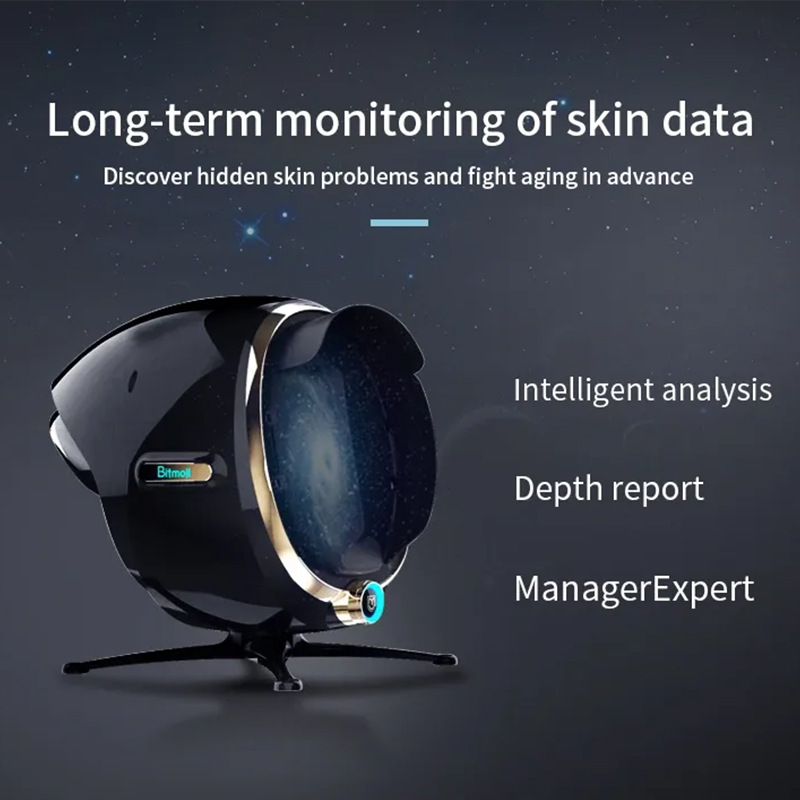 Moji Ai Intelligent Facial Analysis Instrument Foreign Trade Cross-Border Factory Beauty Salon Magic Mirror Skin Tester Skin Detector