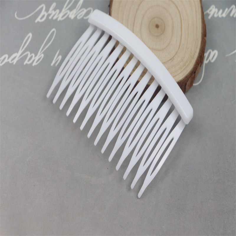14-Tooth Hair Comb Plastic Comb Handmade Hair Accessories DIY Accessories Bangs Comb Broken Hair Comb Hair Tool Headdress Material