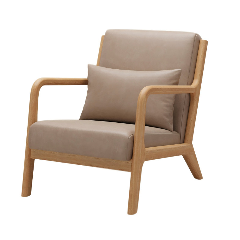 High-end elegant coffee shop sofa chair mushroom round table combination milk tea shop table and chair combination single sofa chair factory