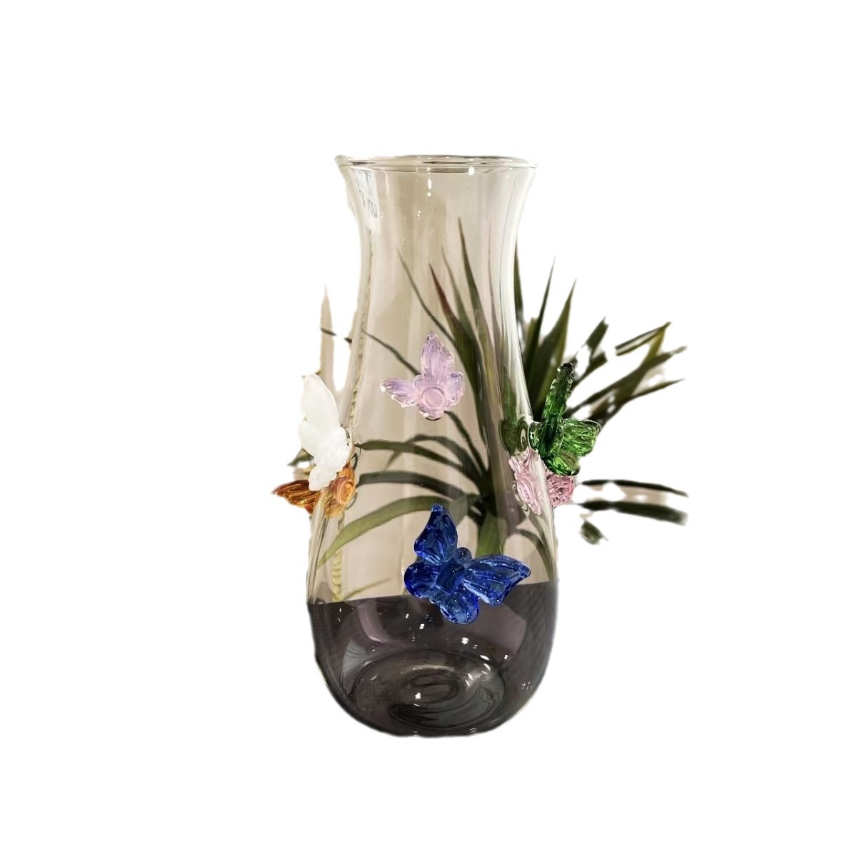 Butterfly vase cold water bottle high borosilicate glass decanter niche design original design handmade