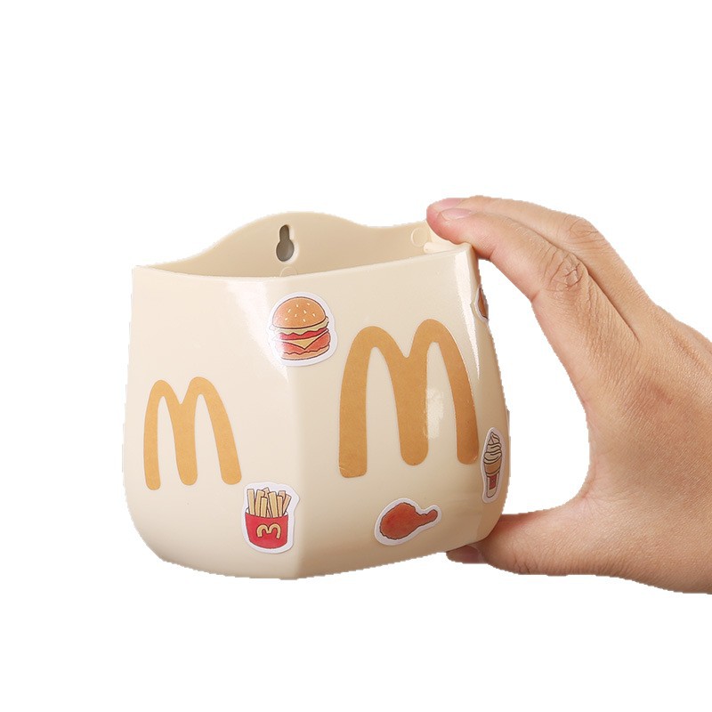 Cute Madonna refrigerator magnetic rack storage box back magnet non-perforated wall-mounted kitchen storage box