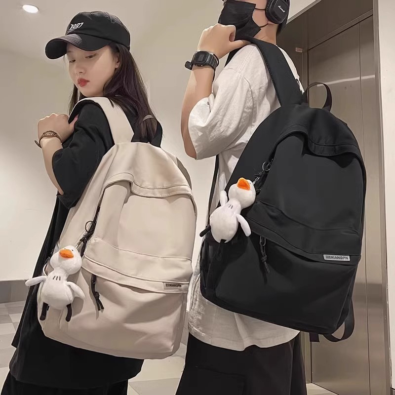 Backpack Men's Simple Large Capacity Travel Backpack Women's Casual Japanese Junior High School Students Senior high school College Students Schoolbag for Men