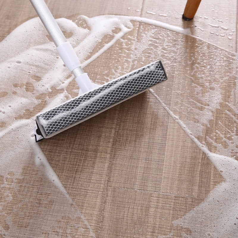 Aluminum Rod Window Scraper Telescopic Rod Glass Wipe Artifact Household Double-sided High-rise Window Wiper Car Wash Cleaning Tool