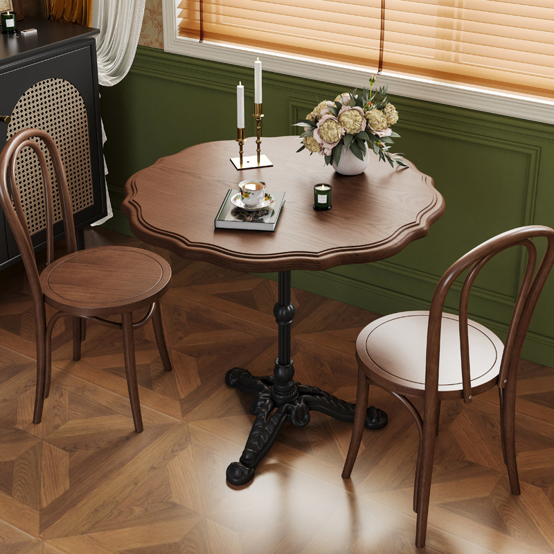 Французский ретро стол и стулья, для десертных кафе и чайных магазинов