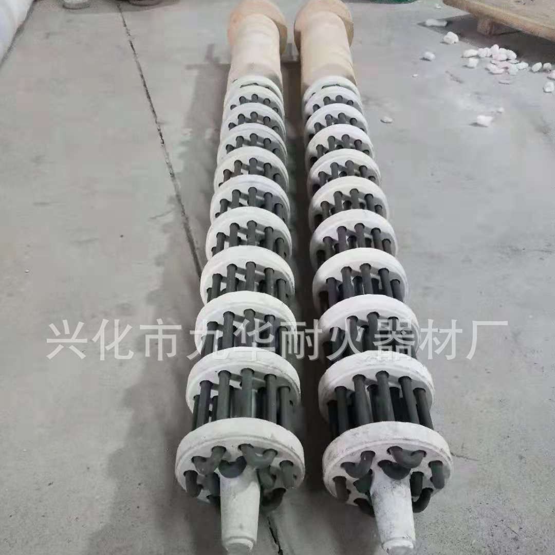 Special Ceramic Radiation Tube for Industrial Furnaces High Temperature Treatment Heating Tube Silicon Carbide Radiation Tube Resistant to Sulfide Corrosion