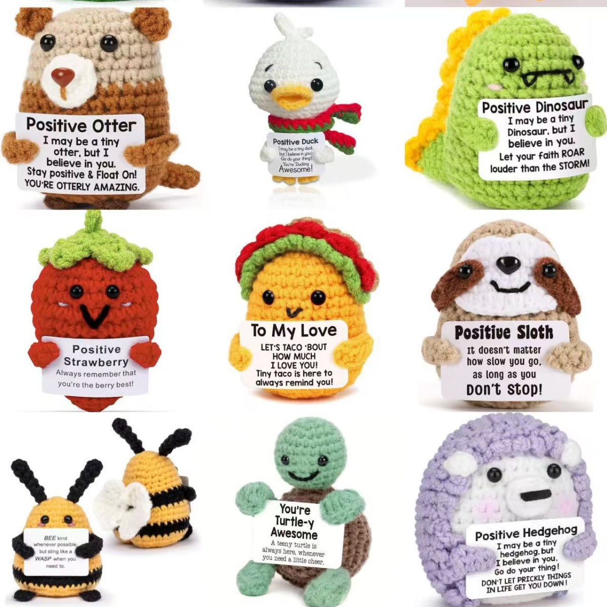 Популярные ручные вязаные игрушки, положительные маленькие животные, пингвин, черепаха