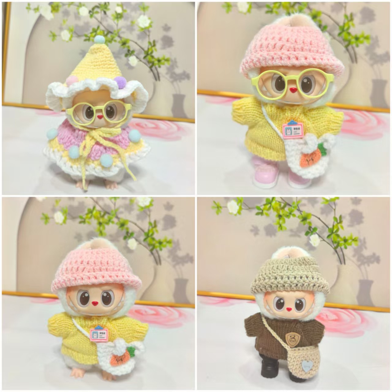 Ручная работа, 17см одежда для подвески Labubu, подарки для детей