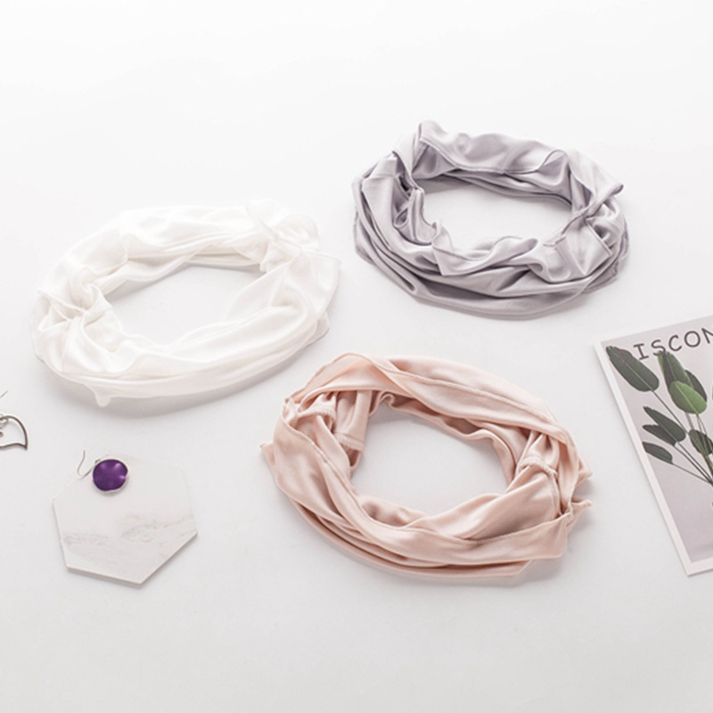 Yuyue Summer Mulberry Silk Sunscreen Half-Hiding Face Neck Veil Silk Lightweight Breathable Sunshade Pullover Face Mask