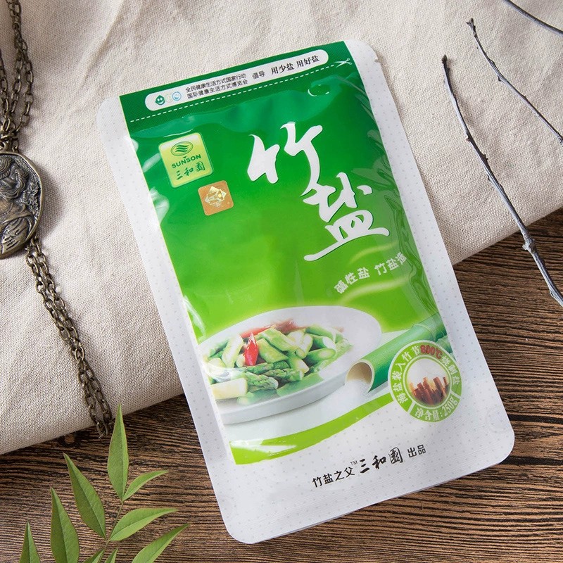 Sanheyuan Alkaline Iodized Bamboo Salt Edible Salt One-Roasted Bamboo Salt Household Stir-Fry Edible Iodized Salt Wholesale