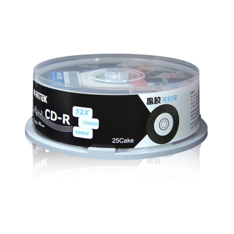 Xide Vinyl ThReaded SMall CiRcle CD-R Blank Music Disc 52x Speed NeutRal CaR 700M BaRRel 25 Pieces