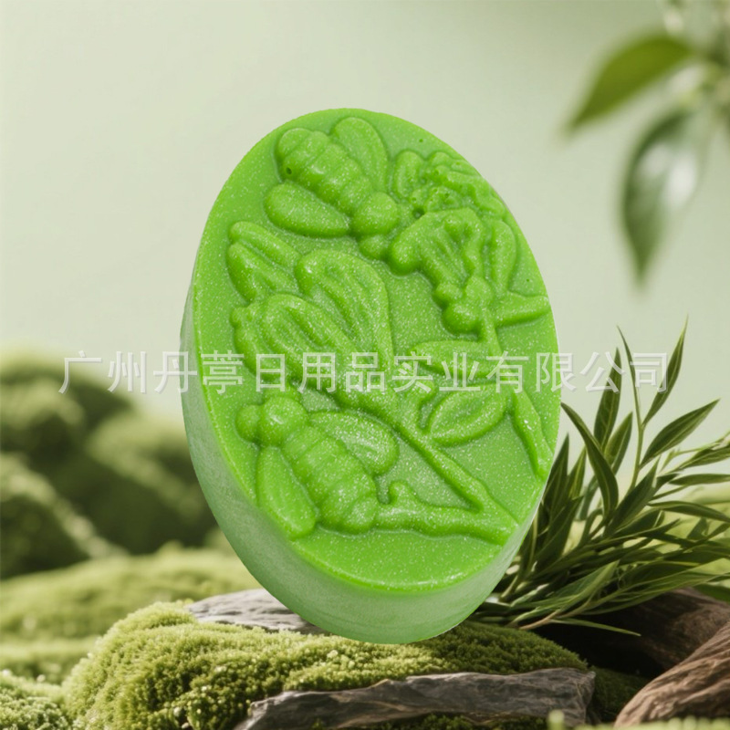 Mugwort Soap Antibacterial Soap Powder Anti-Itch Anti-Mite Soap Gentle Deep Cleansing Hand Washing Bath Body Cleansing Labor Protection Manufacturer
