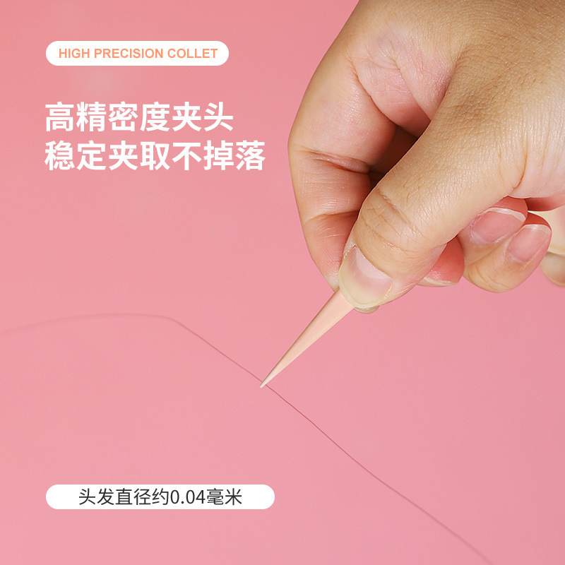 8cm Straight Head Colorful Handbook Clip Plastic Bag Sticker Guka Tweezers Plastic Tweezers Hard Tweezers