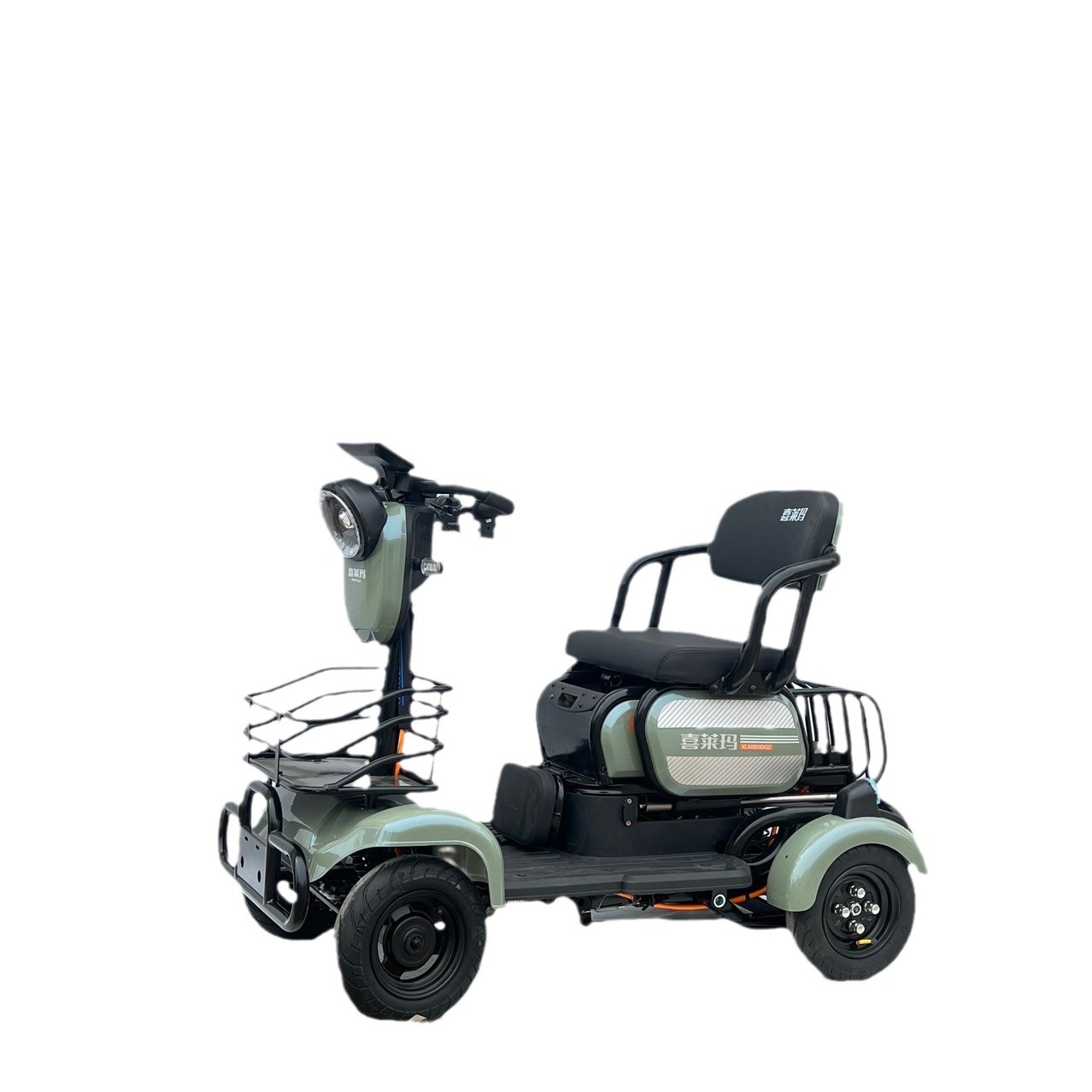 Electric small four-wheel release emergency stop four-wheel vehicle lever four-wheel scooter tricycle four-wheel folding electric vehicle