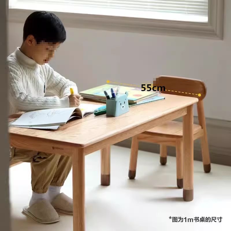 Массивный деревянный ручной стол, резиновое дерево, детский учебный стол, детский сад, современный, простой, стол для письма, игрушечный стол для дома