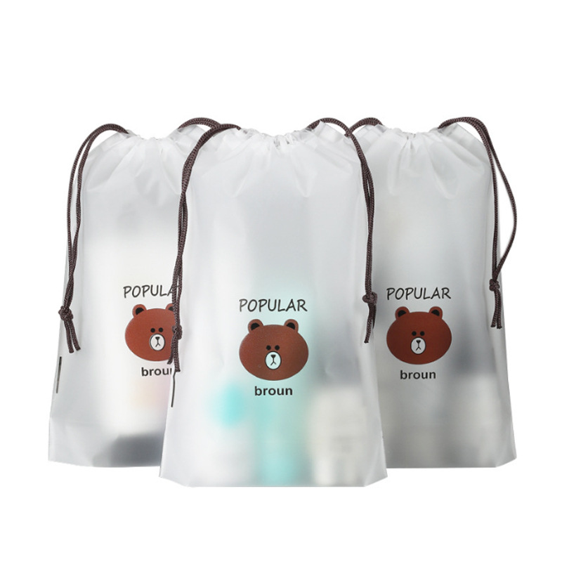 Drawstring Pocket, Travel Clothes Packaging Bag, Organizing and Storage, Toy Shoe Storage Bag, Dust-Proof Bear Drawstring Bag