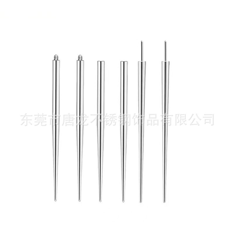 Stainless Steel Piercing Auxiliary Guide Rod Internal and External Thread Needle Belly Nail Tongue Nail Lip Nail Earring Rod Traction Needle