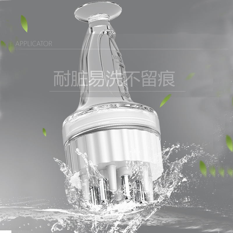 Kneading Le Simple Scalp Medicine Warmer Mino Ball Guide Comb Essence Oil Transparent Hair Reagent Massager