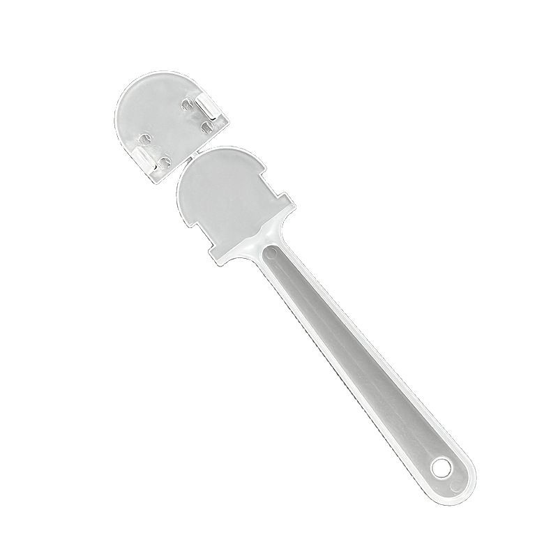 Advertising fan handle carrying fan handle kindergarten group fan diy transparent plastic handle graffiti blank fan handle