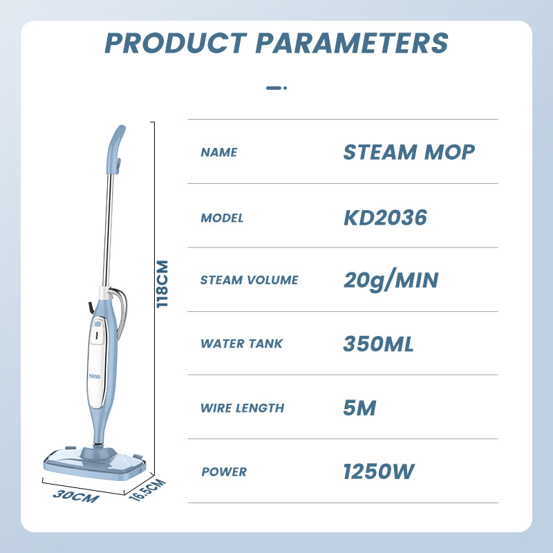 DSP/Dansong Steam Mop Household High Temperature Cleaning Electric Handheld Mop Cleaning Machine Artifact Non-Wireless