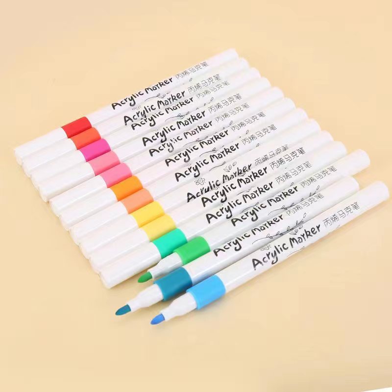 Factory direct supply acrylic marker 12/24/36/48/60 color art painting DIY graffiti water-based marker