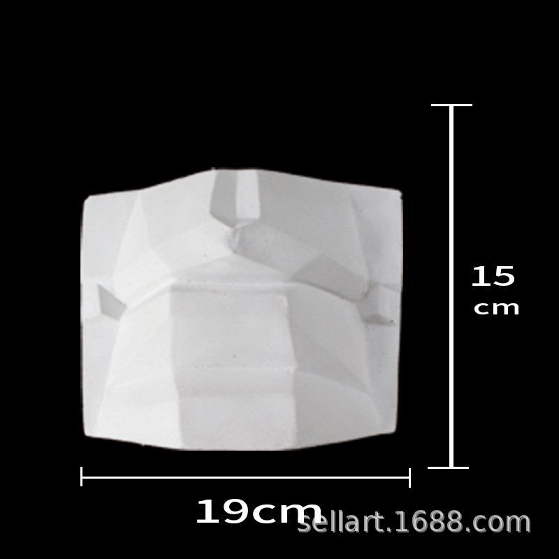 Facial Plaster statue cut surface art teaching aids decoration sketch plaster David head portrait sculpture plaster portrait model