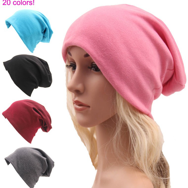 Women's Autumn and Winter Pullover Hat, Sporty Street Style Hip-Hop Unisex Knitted Cotton Hat, Trendy Versatile Color