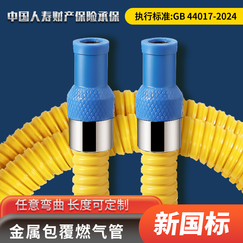 National standard natural gas special pipe household armored explosion-proof gas pipe gas liquefied gas stove gas valve connecting pipe
