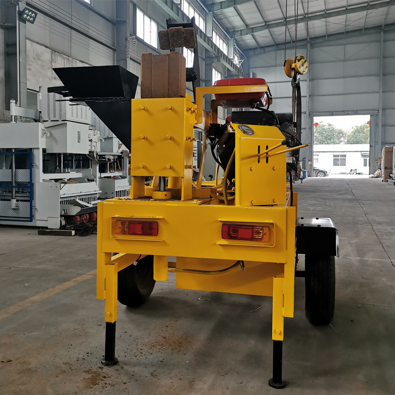 Mobile Cement Concrete Brick Making Machine, Hollow Brick Egg Laying Machine, Small Hydraulic Brick Making Machine, Slope Protection Brick Machine