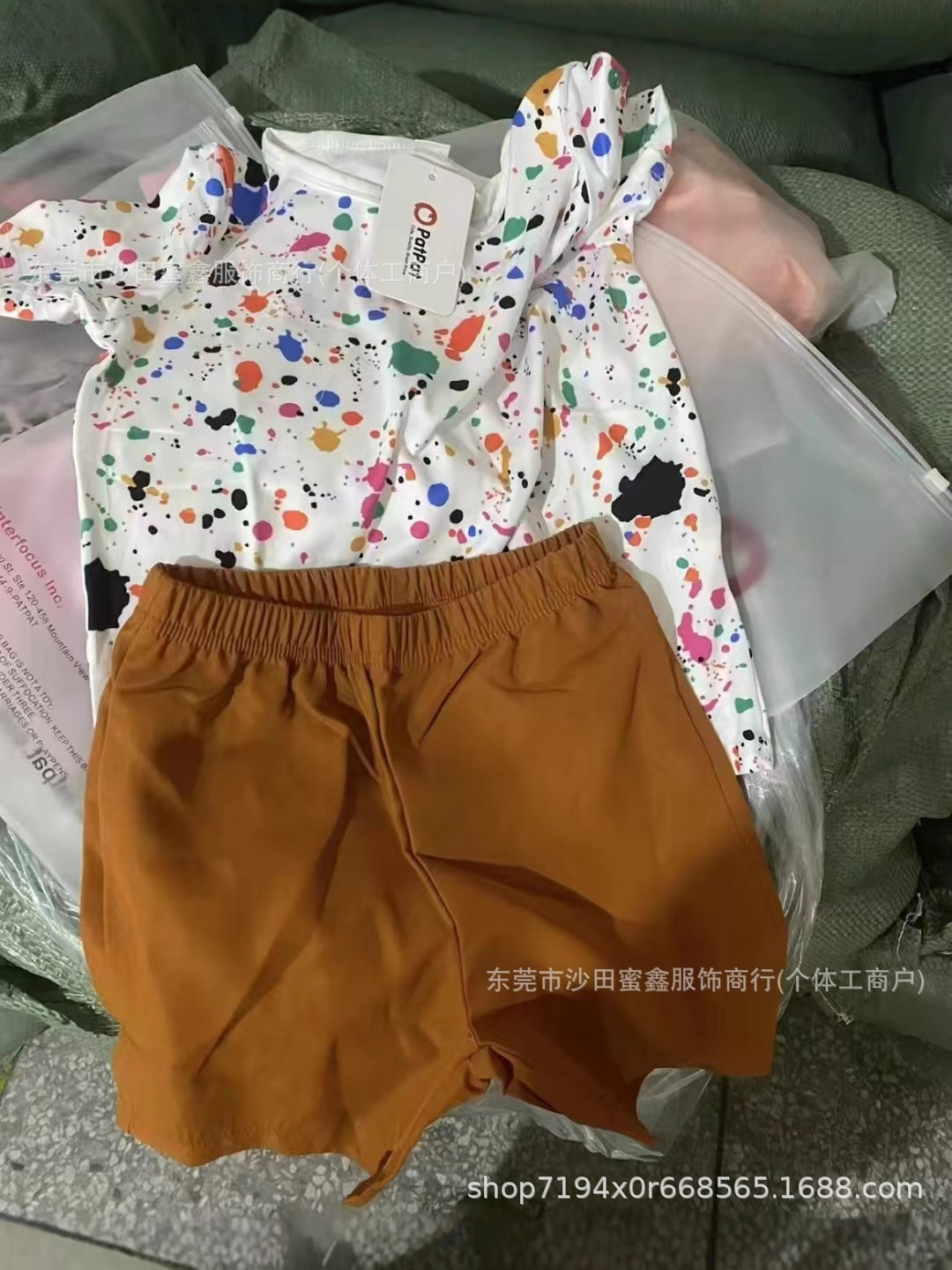 Patpat Kids Sets Cross-Border E-Commerce Hot-Selling Brand Men's and Women's Clothing Mix and Match Style Suits Wholesale Direct Sales