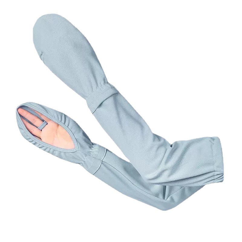 Plus Size Horseshoe Sleeves Ice Silk Ice Sleeve Gloves Women's Driving Sun Protection Sleeves Loose Breathable Arm Guards Uv Protection Outdoor
