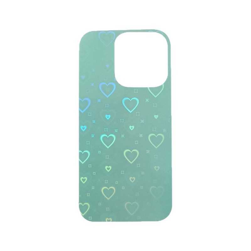 Laser Love Phone Case Back Card Suitable for Apple Android Series Phone Case DIY Goo Card Love Phone Back Card