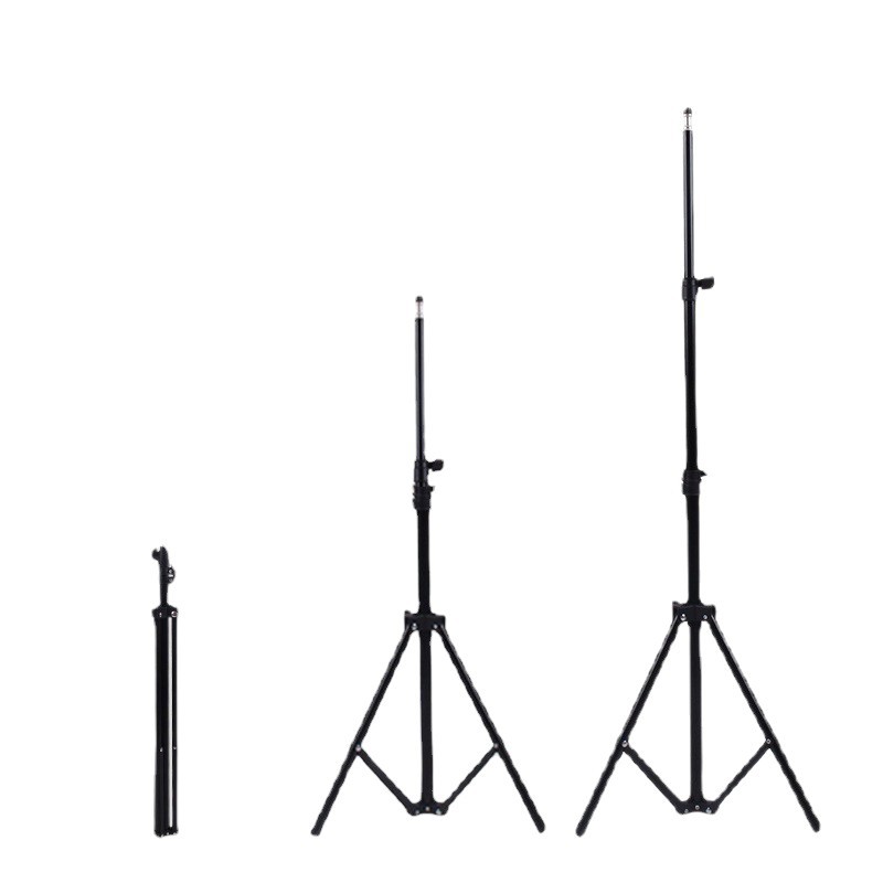 Cross-Border Photography Light Stand, Floor-Standing Mobile Phone Holder, Green Screen Live Streaming Stand, Shooting Fill Light Tripod, Foldable