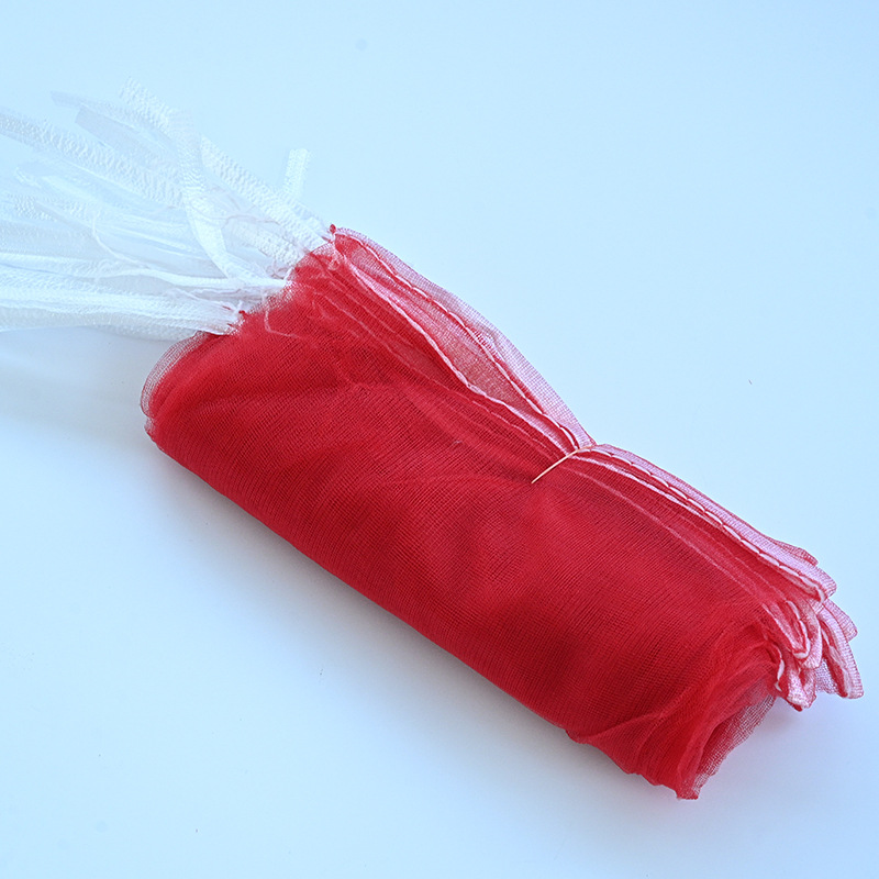 Red Mesh Bag Thickeneded Encrypted Drawstring Mesh Bag Yam Potato Onion Sweet Potato Sweet Potato Mesh Bag