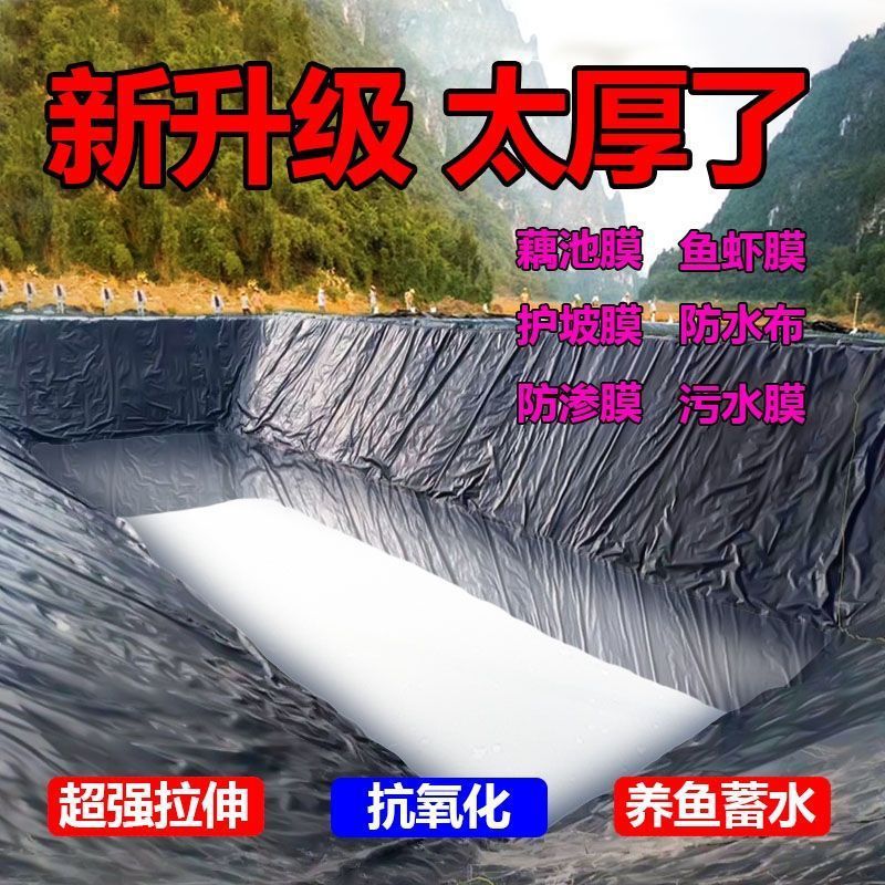 Fishpond impermeable membrane geomembrane thickened black plastic aquaculture membrane pond membrane fishpond waterproof cloth water storage membrane