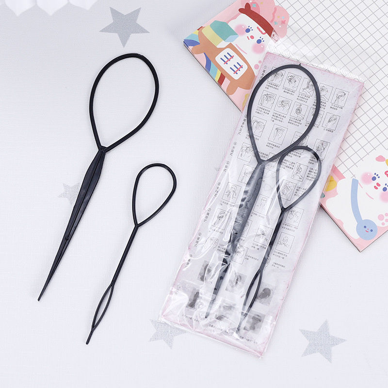 Korean version of Girls hair pulling needle hair curler ball head pulling instrument braiding hair Rod tool pattern hair pulling device