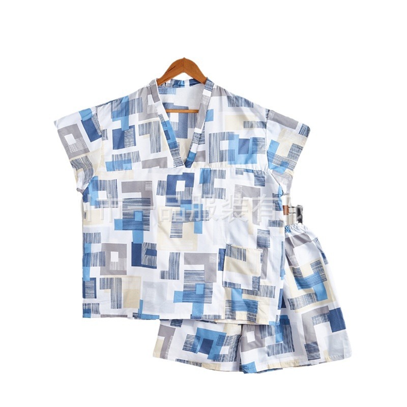 New Disposable Bath Clothes plus size Couple Cotton Sweat Steam SPA Sauna Clothes Men's and Women's Foot Bath Center Bath Pajamas