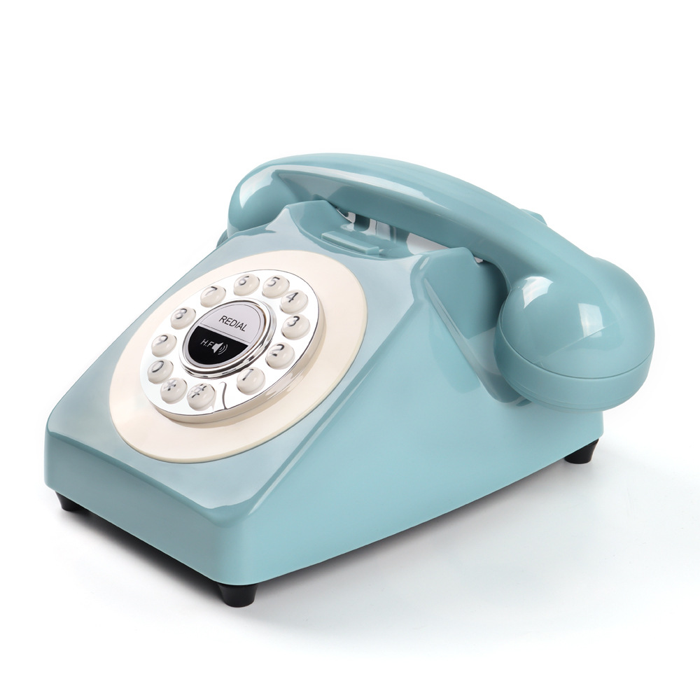 Cross-Border Antique Cordless Telephone with Wireless Bluetooth Function, Hotel Retro Fixed Hands-Free Landline Phone Wholesale