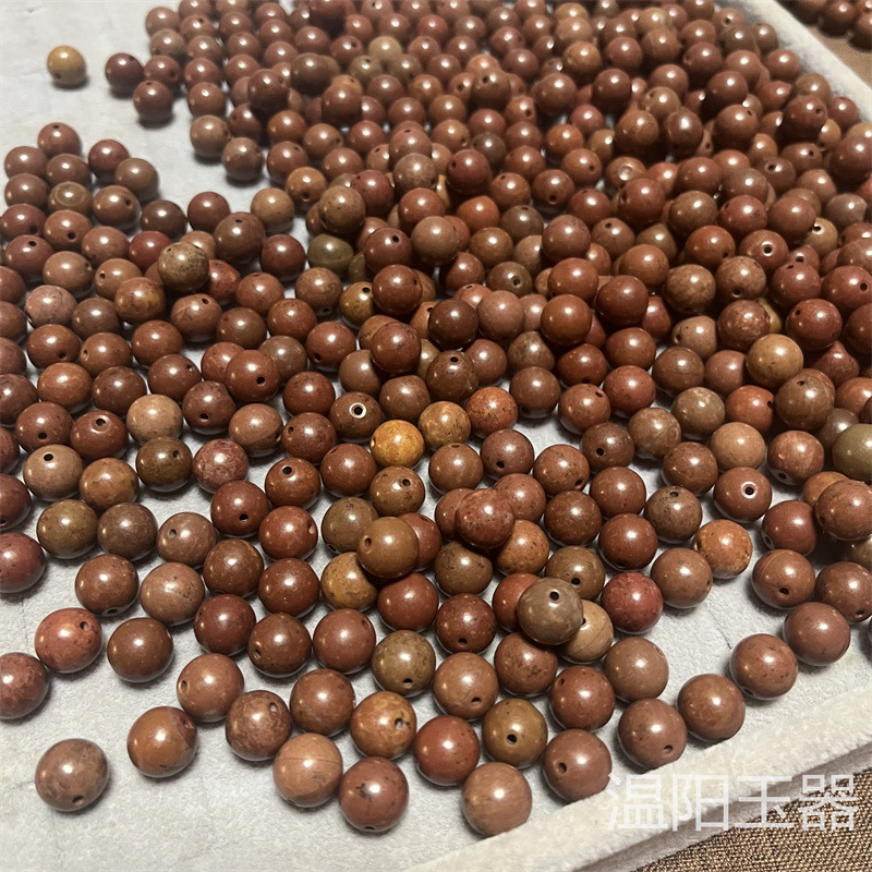 Оптовая продажа рассыпных бусин красного розового камня Сурабая, браслет, рассыпные бусины розового камня, оптовая продажа