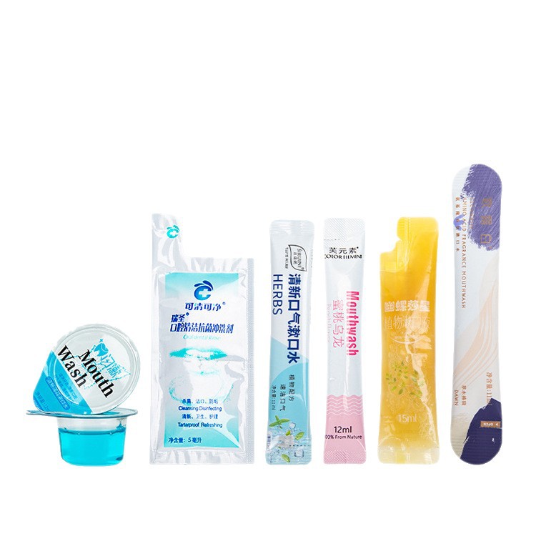 Strip-Packed Mouthwash, Oem Disposable Mouthwash, Processing of Portable Mouthwash, Custom-Made Mouthwash in Sachets