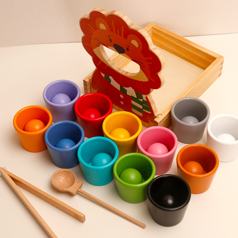 Montessori color cognitive teaching aids baby fine motor training children Montessori early education educational toys 2 years 1