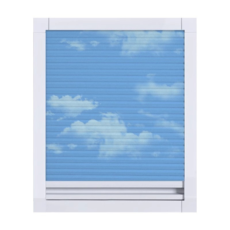 Sunroom Sunshade Roof Curtain Fully Blackout Heat Insulation Sun Protection Roof Honeycomb Curtain Glass Roof Electric Honeycomb Cloth Skylight