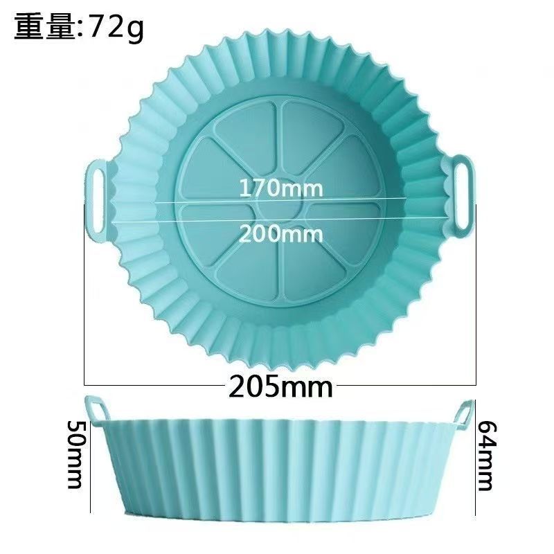 Amazon Explosive Air Frying Pot Pad Thickened Food Grade Silicone Baking Pad Household Air Frying Pot Baking Pan